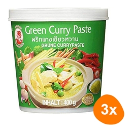 Cock Brand - Grüne Currypaste - 3x 400g