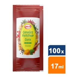 Hela - Curry Gewürz Ketchup Delikat - 100x 17ml (20g)