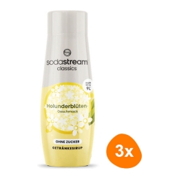 Sodastream - Holunderblüte ohne Zucker Sirup - 3x 440ml
