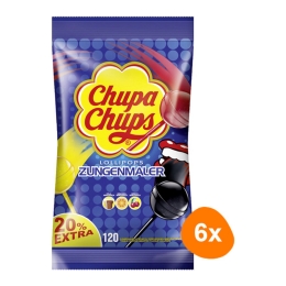 Chupa Chups - Lutscher Zungenmaler (Nachfüllbeutel) - 6x 120er