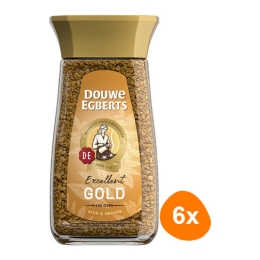 Douwe Egberts - Gold löslicher Kaffee - 6x 200g
