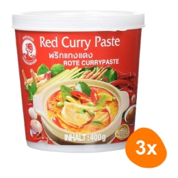 Cock Brand - Rote Currypaste - 3x 400g