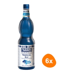 Fabbri - Mixybar Tropical Blue Sirup - 6x 1ltr