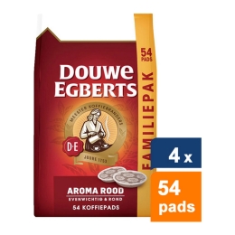 Douwe Egbert - Aroma Rood  - 4x 54 pads
