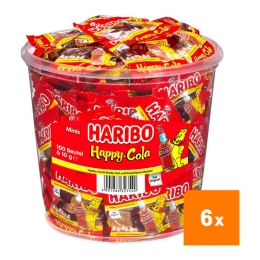 Haribo - Happy Cola - 6x 100 Minibeutel