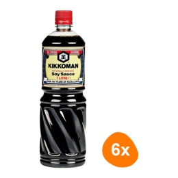 Kikkoman - Sojasauce - 6x 1 ltr