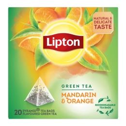 Lipton - Grüner Tee Mandarin & Orange - 20 Teebeutel