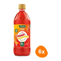 Slimpie - Erdbeere Banane Kids Limonaden-Sirup - 6x 580ml
