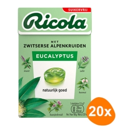 Ricola - Eukalyptus Ohne Zucker - 20x 50g