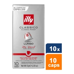Illy - Classico Lungo Kaffeekapseln - 10x 10 Kapseln