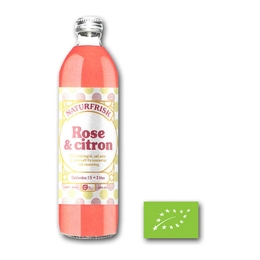 Naturfrisk – Cordial Rose & Lemon Bio – 12 x 500 ml