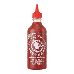Flying Goose – Chilisauce Extra Hot-Flasche – 12 x 455ml