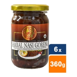 Koningsvogel - Chilipaste/Sambal Nasi Goreng - 6x 360g