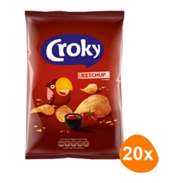 Croky - Ketchup Chips - 20 Mini Beutel