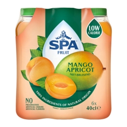 Spa - Fruit Still Mango Apricot PET - 6x 400ml