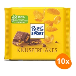  Ritter Sport - Knusperflakes - 10x 100g