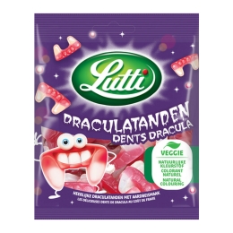 Lutti - Draculatanden Zakje - 12x 80g