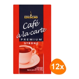 Eduscho - Café à la carte Premium Strong Gemahlener Kaffee - 12x 500g