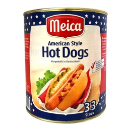 Meica - American Style Hot Dogs - 33 Würstchen
