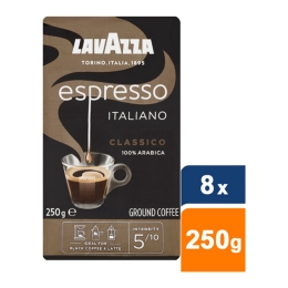 Lavazza - Espresso Italiano Classico Gemahlener Kaffee - 8x 250g