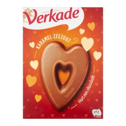 Verkade - Herz von Schokolade Karamell Meersalz - 135g