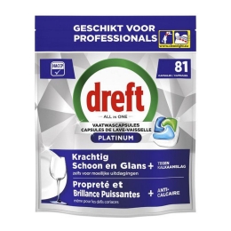 Dreft - Professionelles Geschirrspülmittel Platinum Regular - 81x