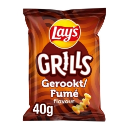 Lay's - Grills Gerookt Chips - 20x 40g
