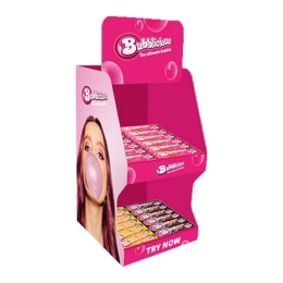 Bubblicious - Original/aardbei/cola Display - 72x