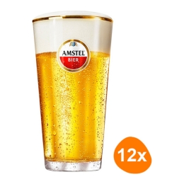 Amstel - Bierglas "Vaasje" 250ml - 12 stück