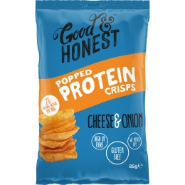 Good & Honest - Protein Crisps Cheese & Onion - 8 x 85 Gramm