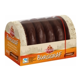 Wicklein - Burggraf Lebkuchen Pure Choc - 21 x 200 Gramm