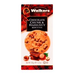 Walkers - Walker's Choc Chunk & Hazelnut Biscuits - 12 x 150 Gramm
