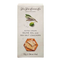 The Fine Cheese Company - Olive Oil & Sea Salt Crackers Karton - 6 x 125 Gramm
