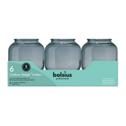 Bolsius - Relight Halter Sphere Grau - 6x