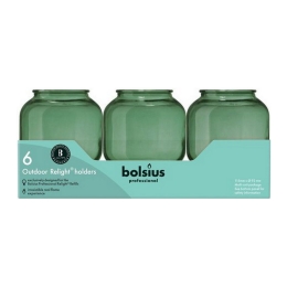 Bolsius - Relight Halter Sphere Olivgrün - 6x