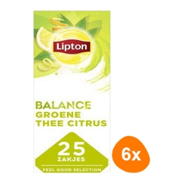 Lipton - Feel good selection Grüntee Zitrone - 6x 25 Teebeutel