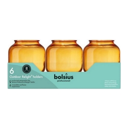 Bolsius - Relight Halter Sphere Amber - 6x