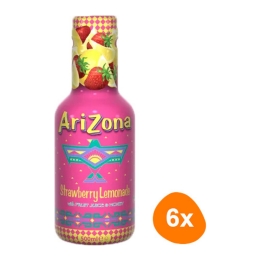 Arizona - Strawberry Lemonade with Fruit Juice & Honey - 6x 500ml