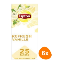 Lipton - Feel Good Selection Schwarzer Tee Vanille - 6x 25 Teebeutel
