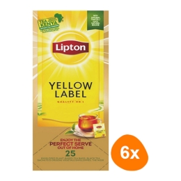 Lipton - Feel Good Selection Schwarzer Tee Yellow Label - 6x 25 Teebeutel