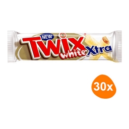 Twix - Schokoladenriegel White Xtra - 30 Riegel