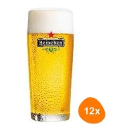 Heineken - Bierglas "Fluit" 220 ml - 12 stück