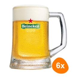Heineken - Bierkrug 500ml - 6 stück