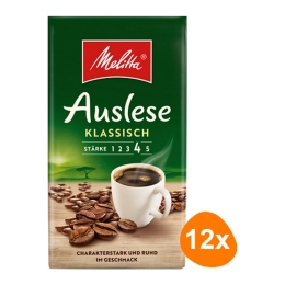 Melitta - Auslese Klassisch Gemahlener Kaffee - 12x 500g