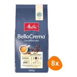 Melitta - BellaCrema Decaffeinato Bohnen - 8x 1kg