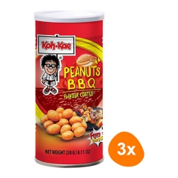 Koh-Kae - Überzogene Erdnüsse BBQ - 3x 230g