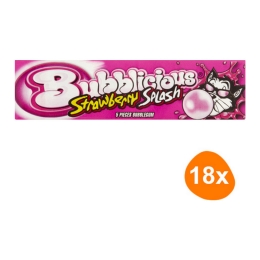 Bubblicious - Strawberry splash - 18x 5er