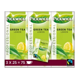 Pickwick - Professional Green Tea Lemon - 3x 25 Teebeutel