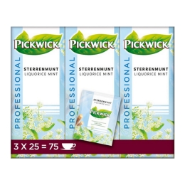 Pickwick - Professional Sterrenmunt - 3x 25 Teebeutel