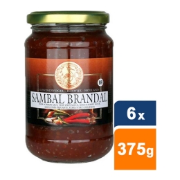 Koningsvogel - Chilipaste/Sambal Brandal - 6x 375g 